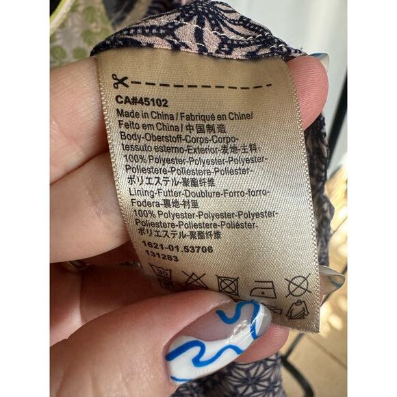 Scotch & Soda Abstract Colorful Pattern Blouse Size 2 - Picture 7 of 10